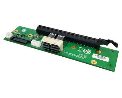 IPCIED4XD02|Mini-SAS HD (SFF-8643) to PCIe x16 (x8 mode) Slot Board