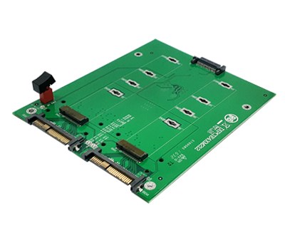 DIPCIE4XM212|SFF-8639 to M.2 (Socket 3 Key M PCIe-based SSD Module Pinout) 2-in-1 Docking Board