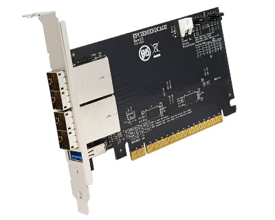 EPCIE16XRDCA02A|External PCI Express (two SFF-8644 1x2) to PCIe x16 Gen 3 Active (Redriver with Linear Equalization) Cable Adapter Card