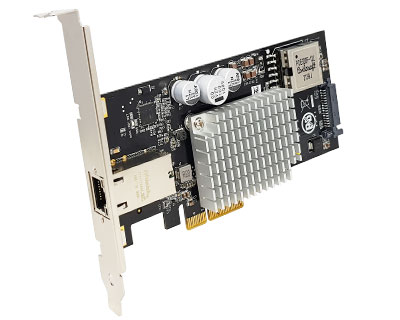 GE10P-PCIE4XG301|Multi-Gigabit (10G/ 5G/ 2.5G/ 1000BASE-T/ 100BASE-TX) Ethernet (POE+) to PCI Express x4 Gen 3 Host Card